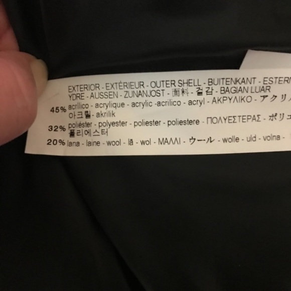 NWOT. Zara Navy Blue Short Coat. Size XS. - Picture 8 of 8